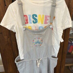 NEW Disney Overall and Tee shirt Outfit - Size Large
